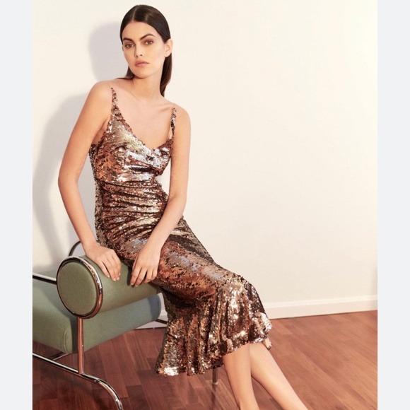 saloni aidan sequin dress Aidan Sequin Dress by SALONI